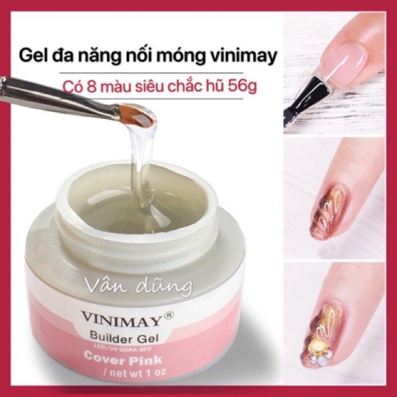 gel nối móng vinimay siêu trắc 56g 8 màu