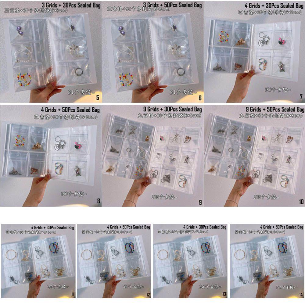 Sổ Đựng Trang Sức Trong Suốt Có Khóa Kéo Tiện Dụng