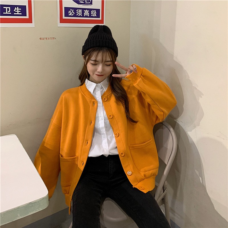 [SẴN] Áo khoác thun nỉ nữ Ulzzang Quảng Châu AKN6