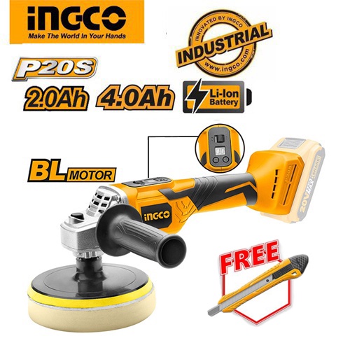 Máy đánh bóng dùng pin Lithium 20V Ingco APLI2001 ( không kèm pin và sạc )