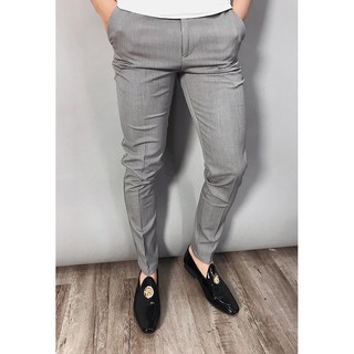 Quần tây âu xám ghi hàn quốc ống côn form body