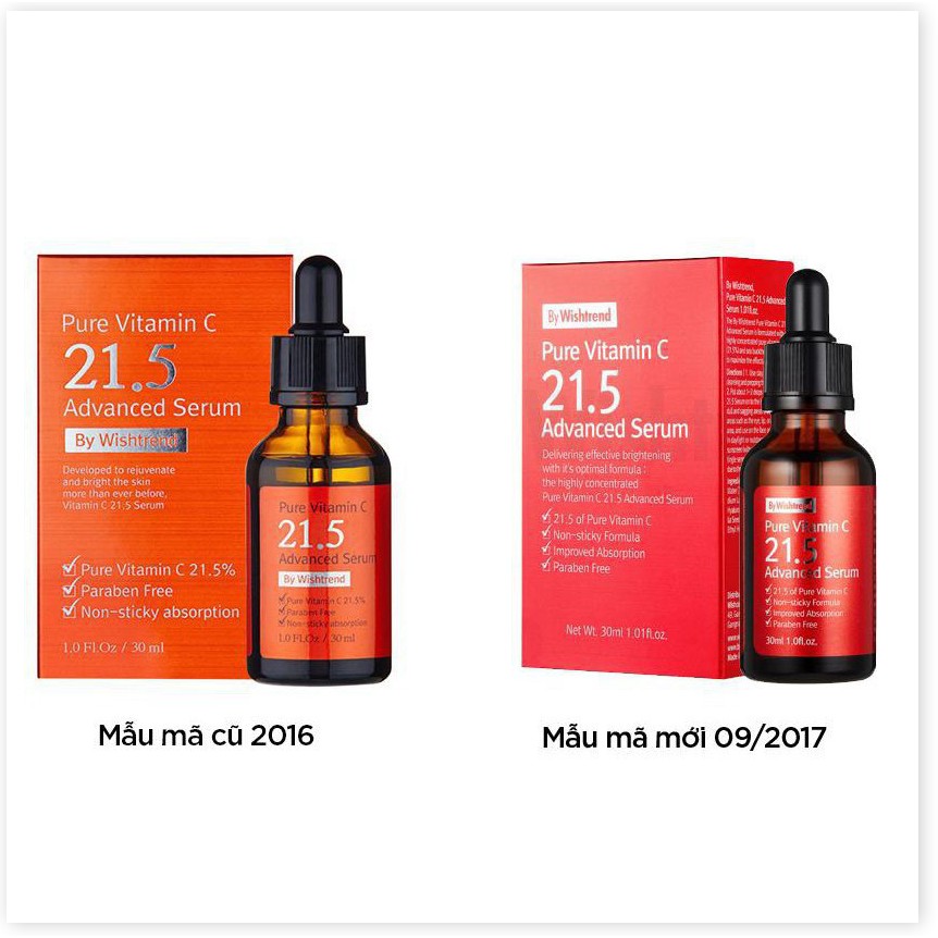 [Mã giảm giá] Tinh Chất Làm Sáng Da Ngăn Ngừa Lão Hóa By Wishtrend Pure Vitamin C 21.5% Advanced Serum