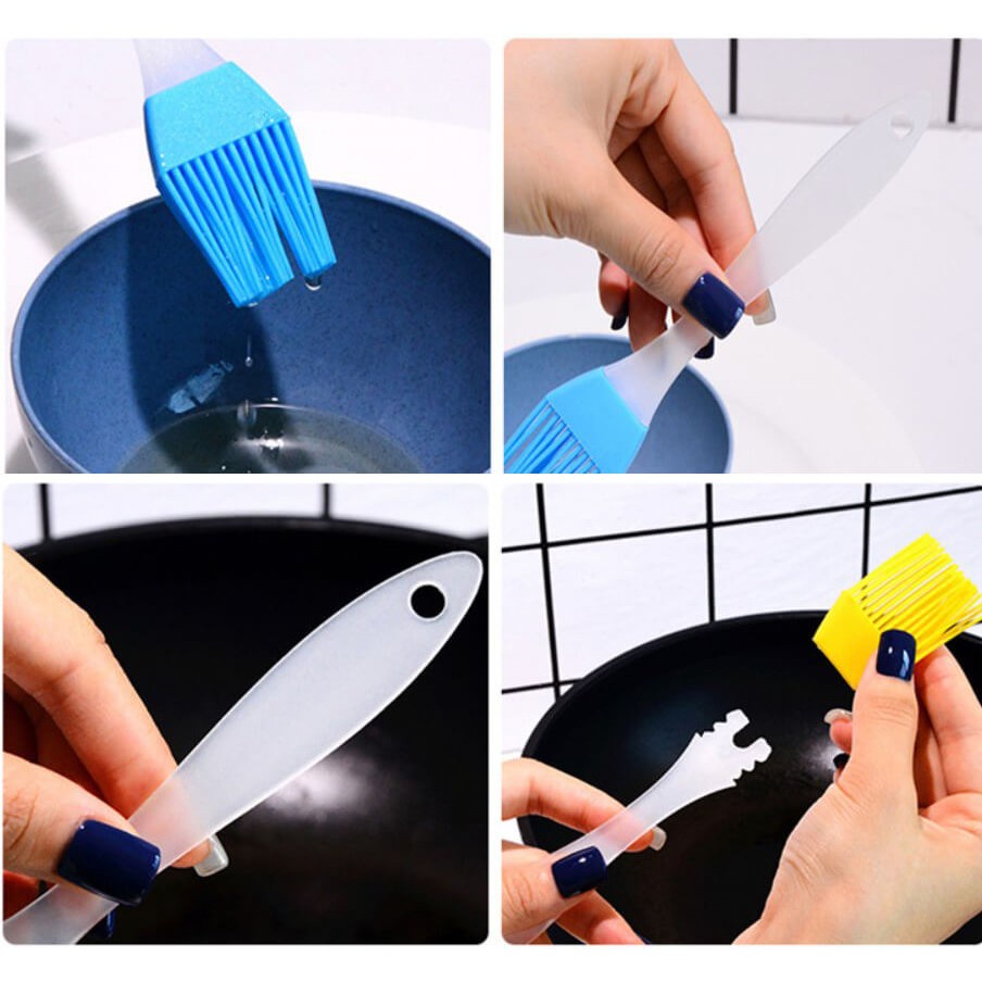 Chổi quét dầu - Cọ bôi dầu ăn nước sốt, dụng cụ quết mỡ, quét mặt bánh bằng silicon chịu nhiệt