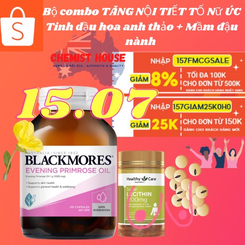 Combo Tăng Cường Nội Tiết Tố Nữ (Blackmores Anh Thảo + Mầm Đậu Nành) | Thế Giới Skin Care