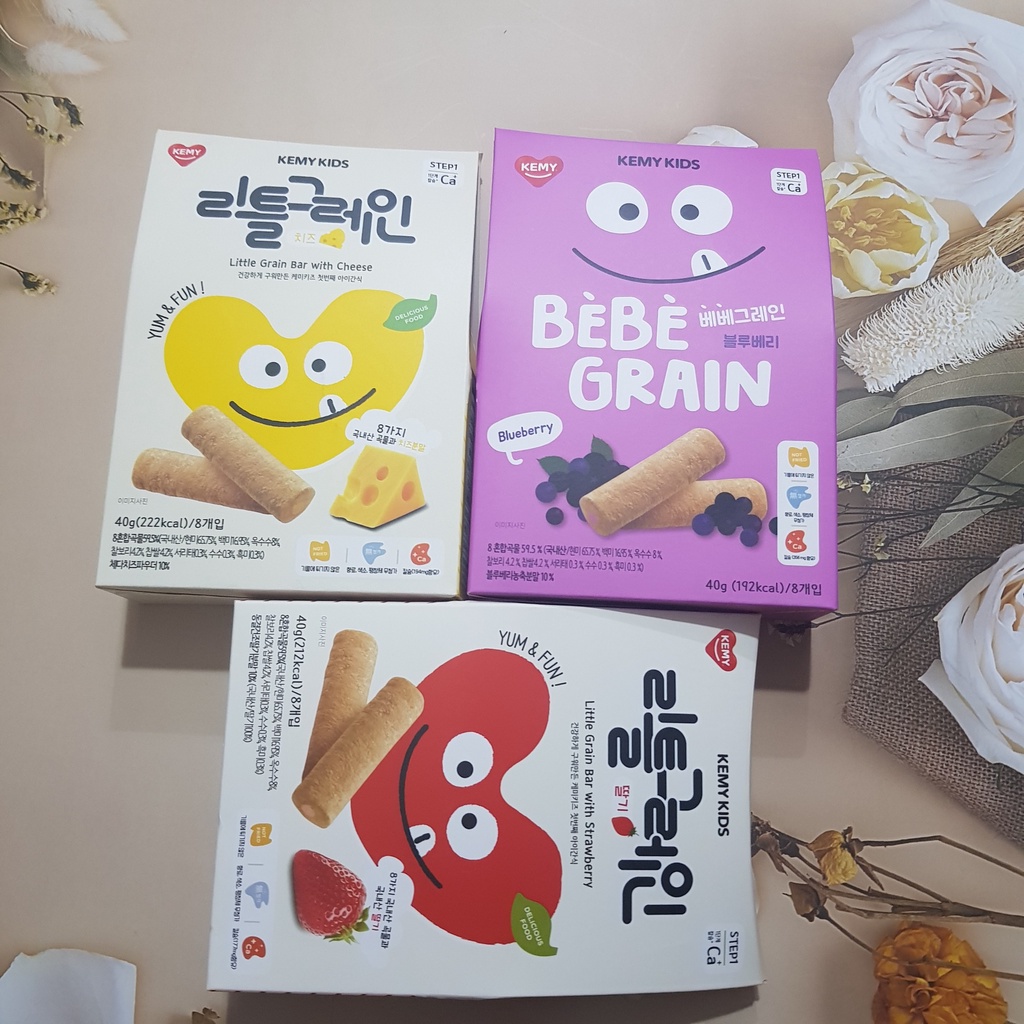 Bánh ăn dặm ngũ cốc dinh dưỡng Kemy Kids cho bé 8m+