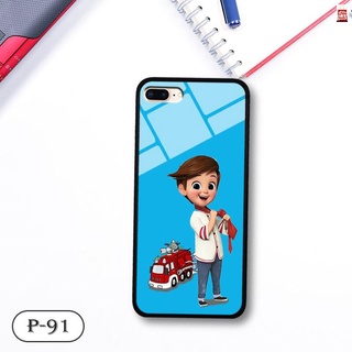 Ốp lưng kính 3D iPhone 7 Plus/ 8 Plus-cute mới
