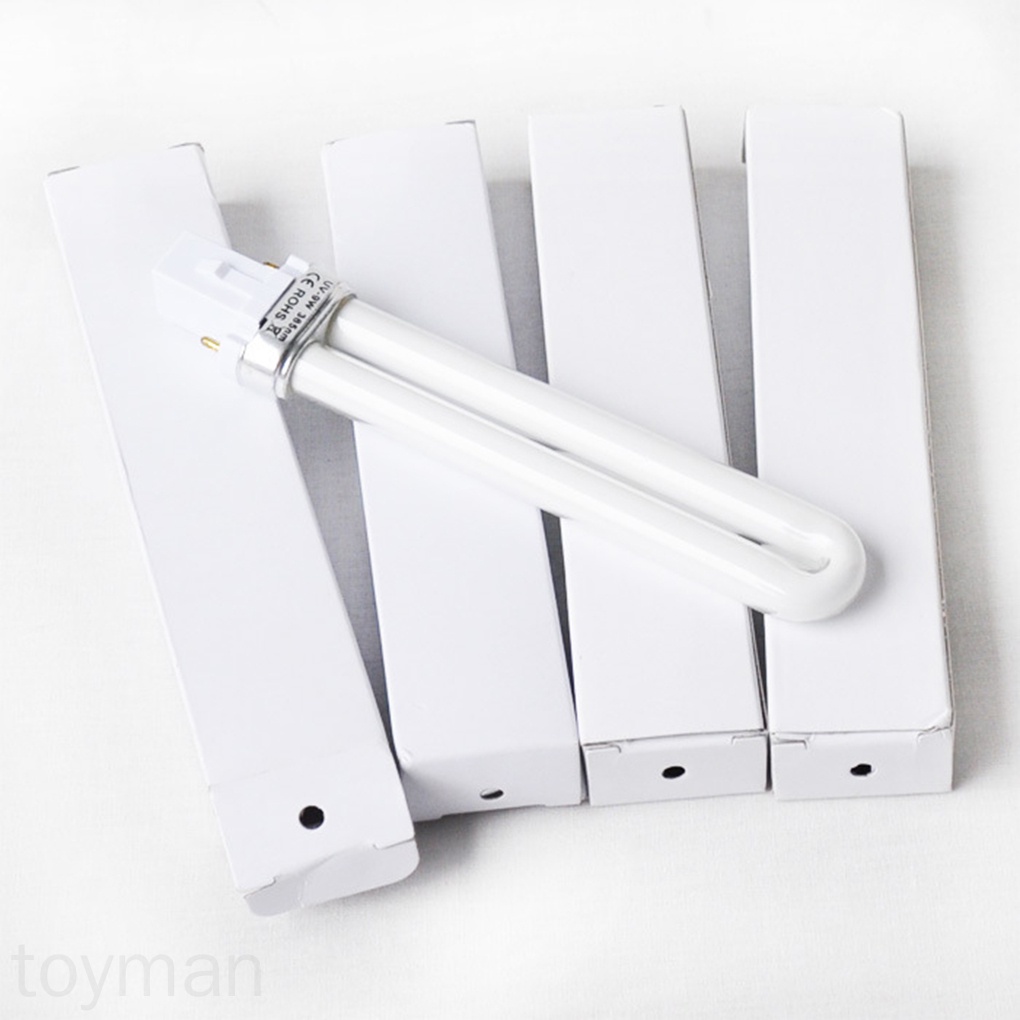 [Hàng mới về] 4 Bóng đèn UV hình chữ U 9W 365nm chuyên dụng hong khô sơn móng tay