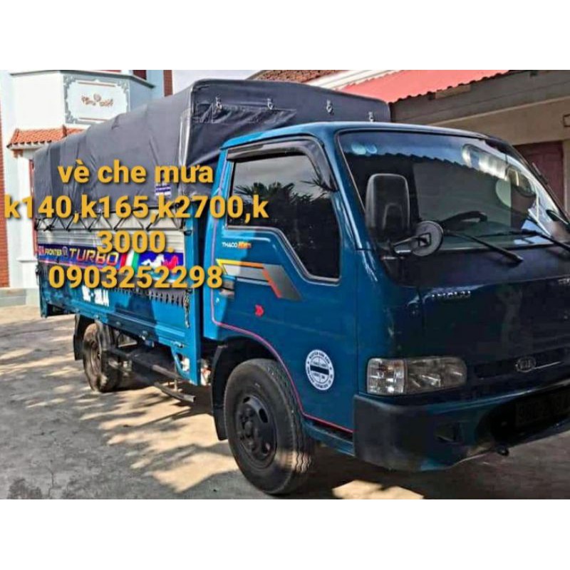 [Mã LIFEAU5SALE giảm 20k đơn 50k] vè che mưa kia 165,k140,k3000,k2700, kia 1t4 bản to đen