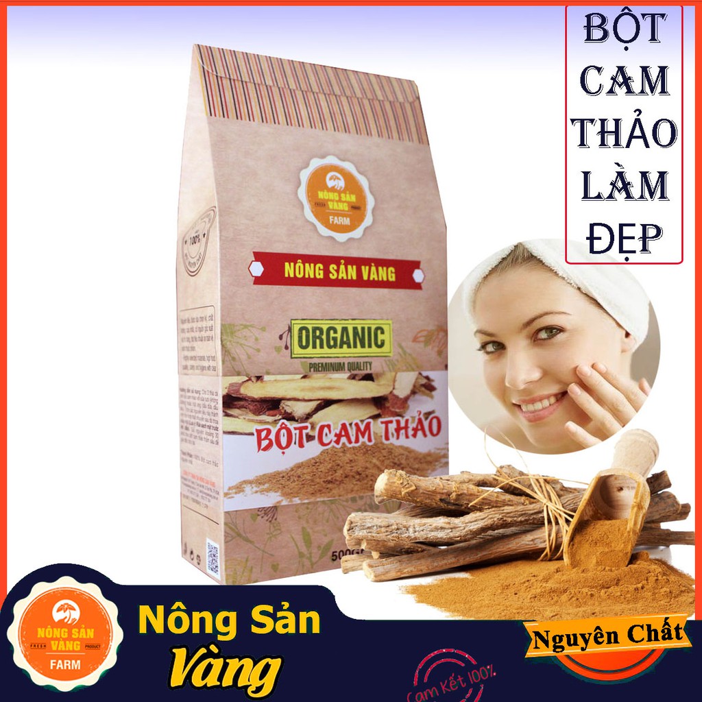 Bột Cam Thảo Nguyên Chất 100gr - Nông Sản Vàng