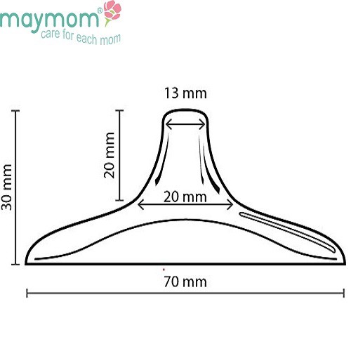 Núm Trợ Ti Maymom, Chất Liệu Silicone Siêu Mềm, Giúp Mẹ Cho Bú Dễ Dàng Hơn, Dùng Được Cho Trẻ Sơ Sinh và Em Bé