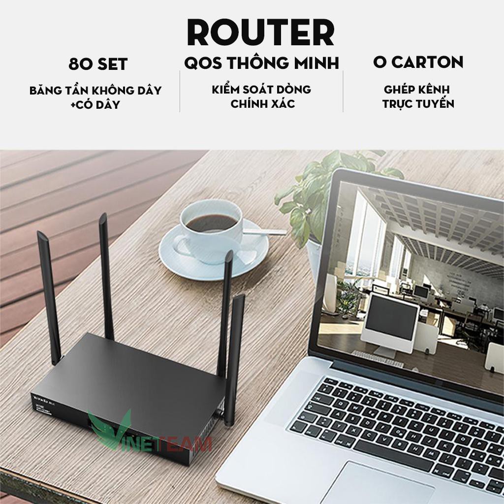 Bộ phát WIFI Tenda W18e GIGABIT ac1200Mps mạng doanh nghiệp 80 user - vùng phủ sóng -DC4016