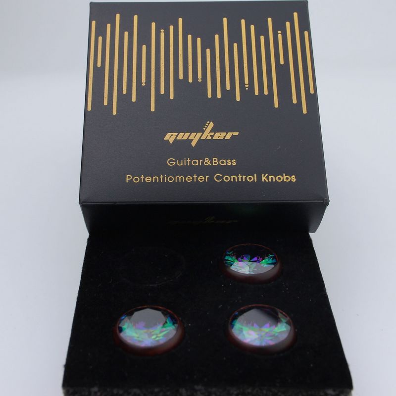 1 Nút Vặn Chiết Áp Cho Đàn Guitar Bass WK004 Đường Kính Trong 6MM Bằng Gỗ Đàn Hương Màu Đỏ