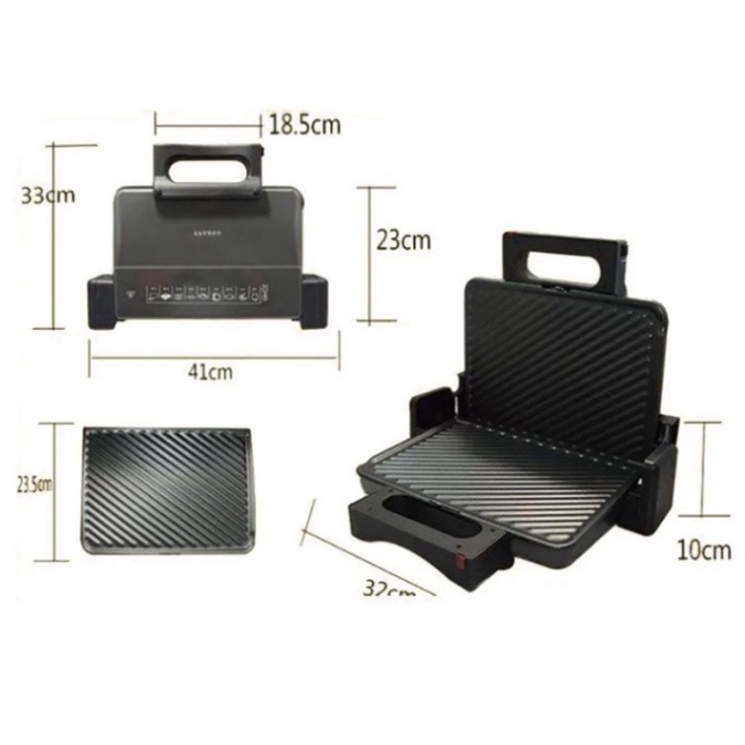 Máy nướng kẹp bánh mì, ép bánh mỳ Chính hãng HAEGER HG-259