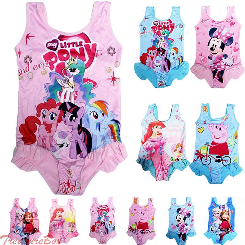 Bộ đồ bơi in hình chuột Mickey dễ thương cho bé gái