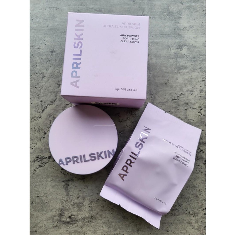 Set Phấn Nước Lâu Trôi, Mịn Lì, Che Phủ Hiệu Quả Aprilskin Ultra Slim Cushion 15g