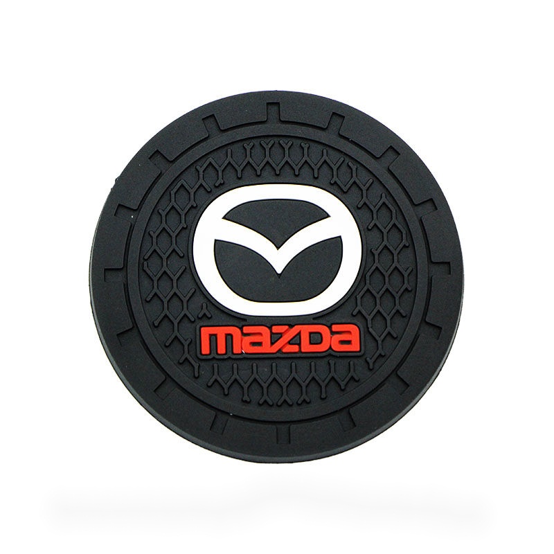 Set 1 / 2 Thảm Lót Cốc Nước Chống Trượt Cho Xe Hơi Mazda 2 3 5 6 323 626 RX8 RX7 MX3 MX5 CX9 CX7 CX5 CX8 CX30 Atenza Axela