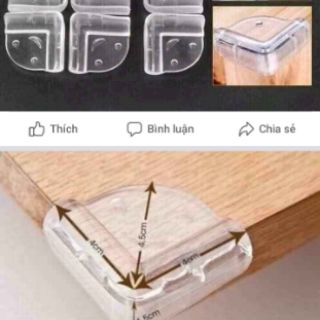 set 4 bịt cạnh bàn vuông