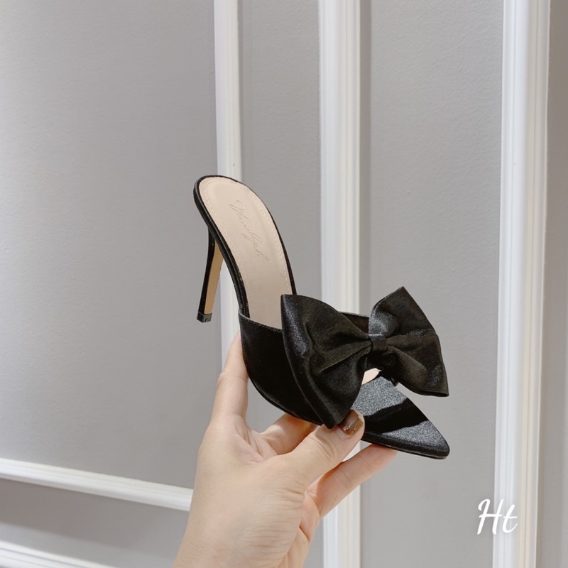 ❤️ Guốc nơ xinh gót nhọn 9cm. Hàng có sẵn