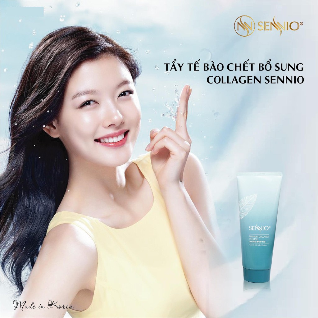 [HÀNG NHẬP KHẨU] Gel Tẩy Tế Bào Chết Bổ Sung Collagen Sennio Premium Collagen Peeling