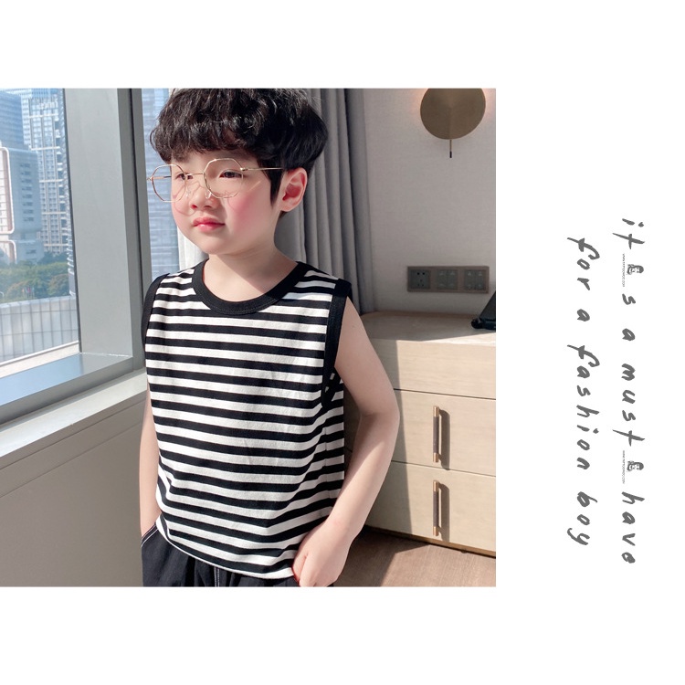 Áo ba lỗ sát nách bé trai  - Áo polo trẻ em Kunkids