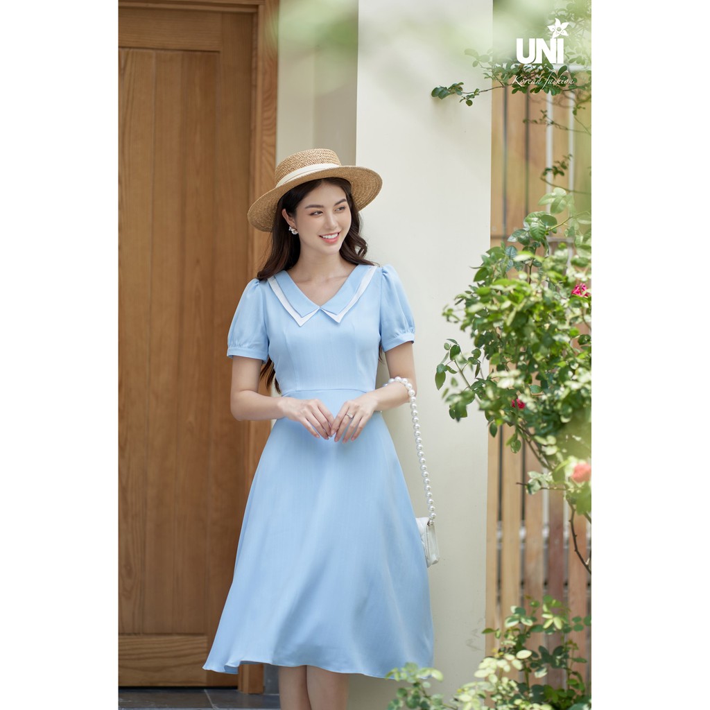 Đầm Nữ Công Sở Dáng Xòe Điệu Đà Sang Trọng 3D0202- UNI KOREAN FASHION