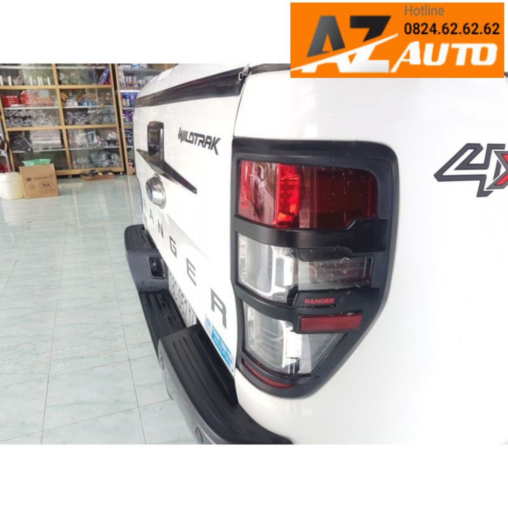 Bộ 4 ốp đèn pha hậu Ford Ranger 2014-2020 hàng đẹp