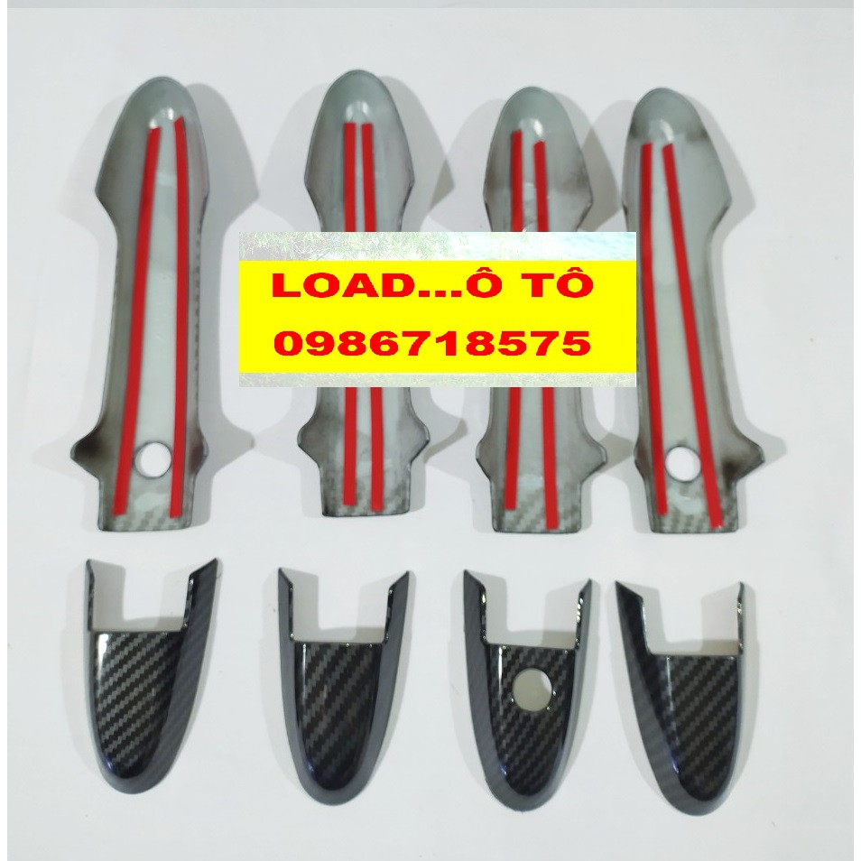 Ốp Tay Nắm Cửa Honda City 2022-2018 Vân Carbon
