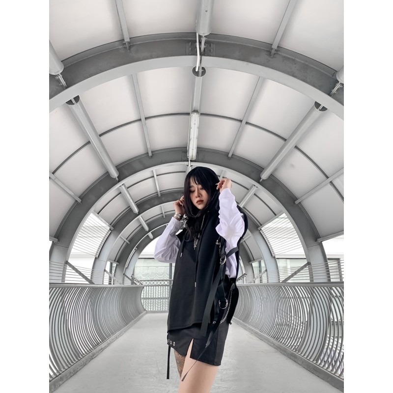 Set hoodie ghile phối sweater full phụ kiện | BigBuy360 - bigbuy360.vn