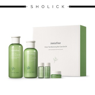 [Hàng mới về] Bộ 5 sản phẩm cân bằng da chiết xuất trà xanh của Innisfree