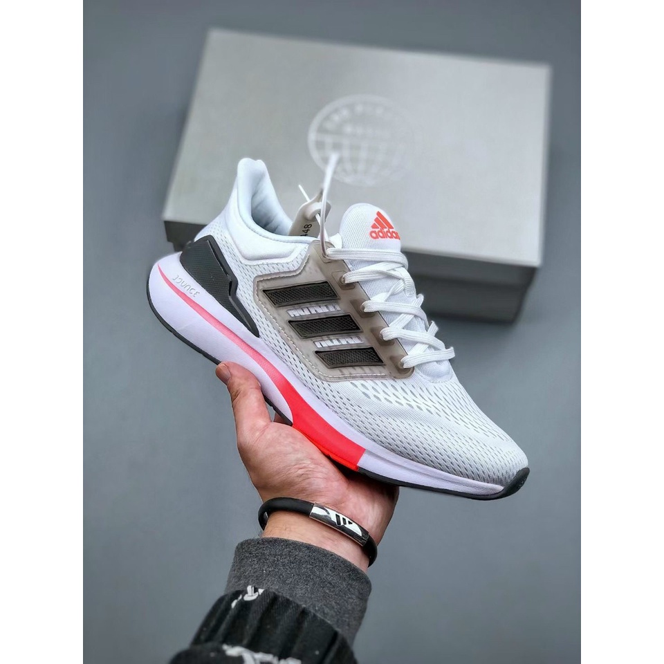 [FULL BOX] Giày Thể Thao Nam Adidas EQ Bản Mới Nhất 2021- Trắng Đỏ - Đi Làm Đi Chơi Đi Tập Đều rất đẹp