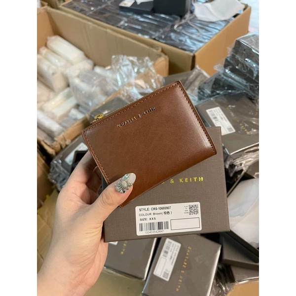 Ví cầm tay mini gấp đôi fullbox C&amp;K hàng l1