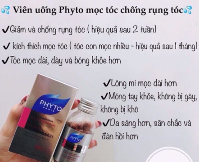 Viên uống bổ tóc, chống rụng tóc Phyto Liver Pháp