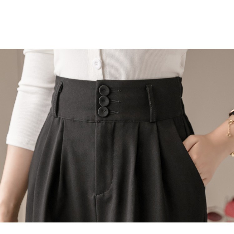 Quần Baggy Lưng Cao 3 Cúc cao 8cm, Phom rộng Có Big Size 86Kg, Lưng Thun Đằng  thoải mái, Chất Vải Tuyết Mưa Đẹp
