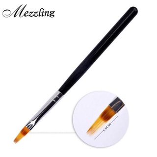Cọ ombre đầu dẹt cán gỗ làm móng