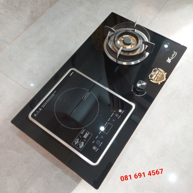 Bếp gas âm siêu tiện lợi 2 trong 1 , một điện từ và gas an toàn tuyệt đối
