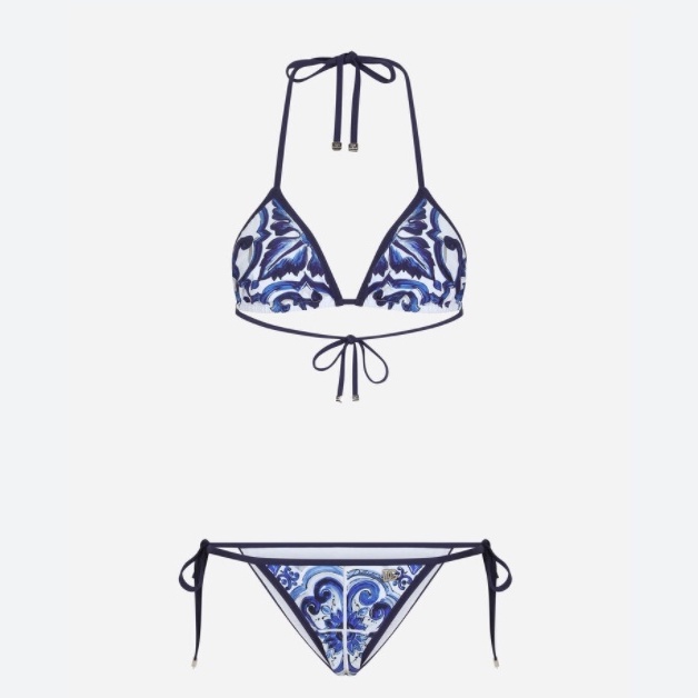 Bộ bikini Tam Giác In Họa Tiết Quyến Rũ Cho Nữ