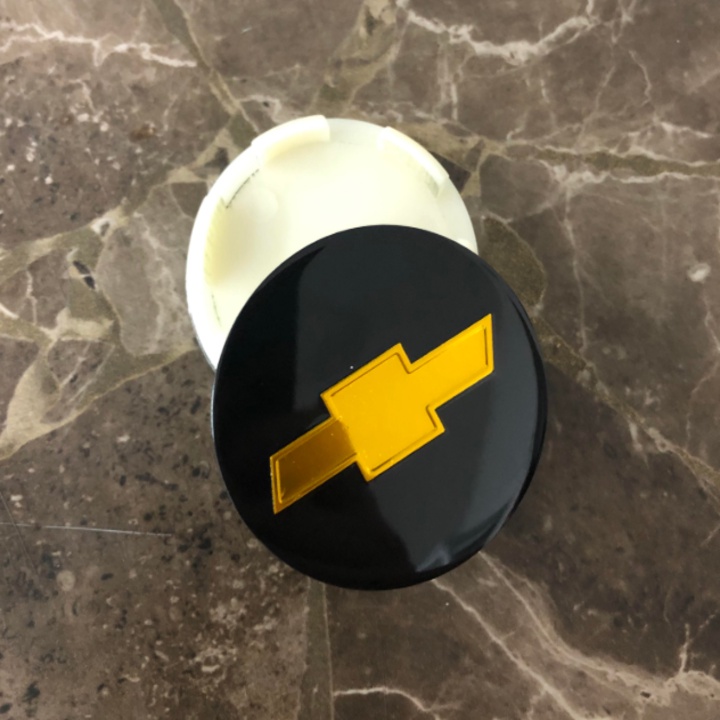 Logo chụp mâm, ốp lazang bánh xe ô tô Chevrolet đường kính 53mm, 58mm và 59mm