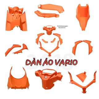 DÀN ÁO NHỰA NHÁM CAM CHO VARIO 2018 10 MÓN