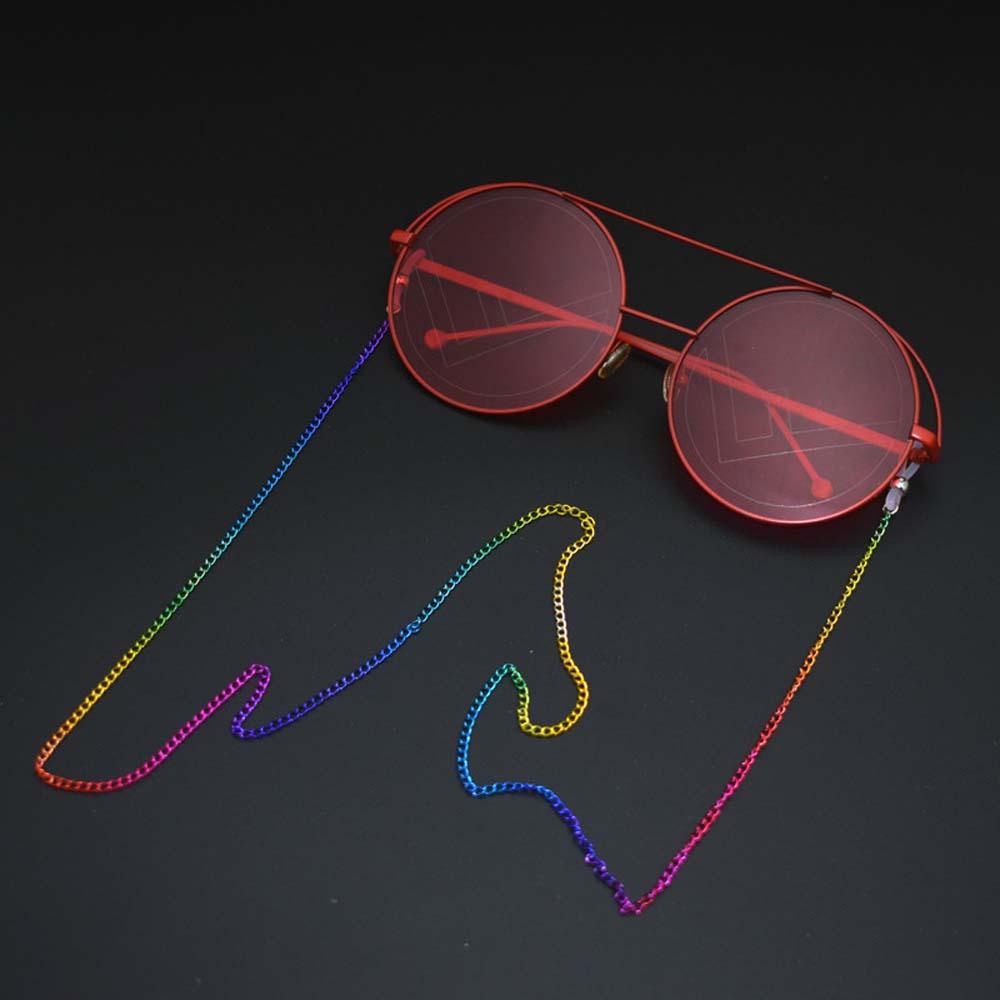 Dây Đeo Mắt Kính Chống Trượt Chống Thất Lạc Đính Hạt Màu Cầu Vồng Xinh Xắn Giá Đỡ