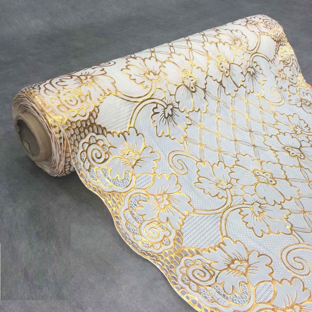 Khăn Trải Bàn Nhựa Họa Tiết Nổi Không Thấm Nước Khổ 50 CM Sang Trọng