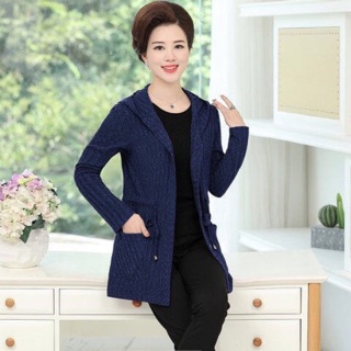Áo khoác len trung niên nữ