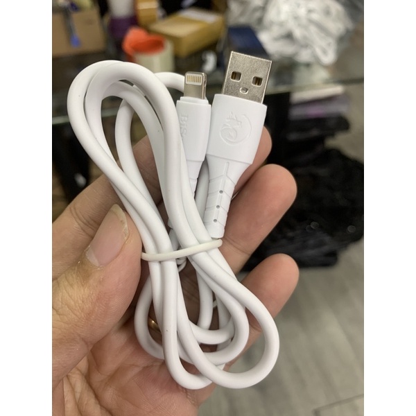 Thanh Lý Siêu Rẻ Cáp Bison USB - Lightning 2.4A 100cm - Chính Hãng Bảo Hành 1 Tháng