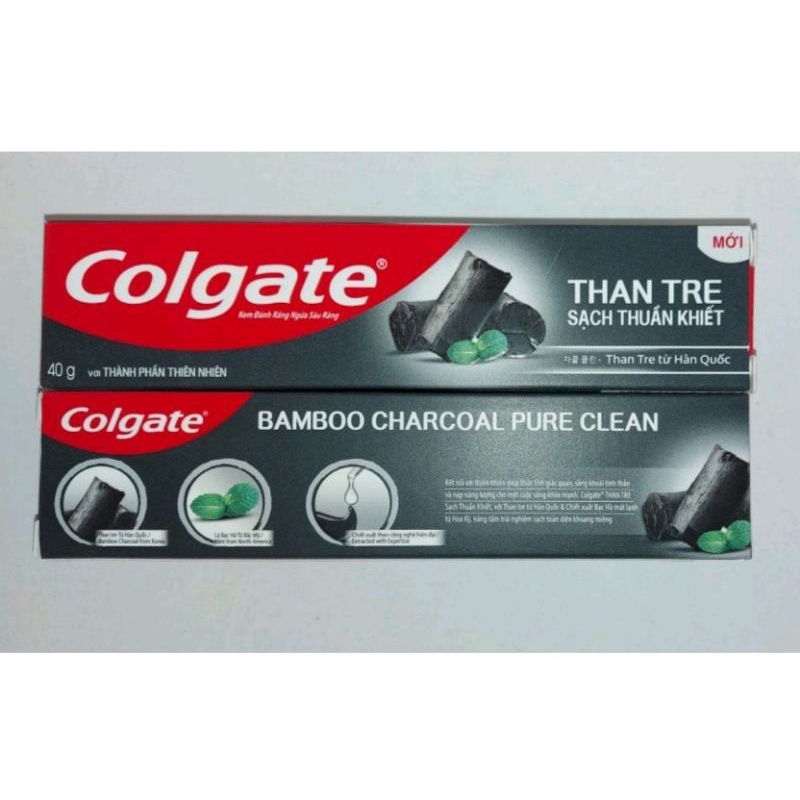 Bàn chải đánh răng Colgate Slimsoft 360Charcoal + Kem đánh răng than tre 40gr
