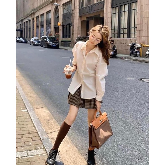 Sơ mi trắng dài tay,Sơ mi trắng nữ sinh | BigBuy360 - bigbuy360.vn