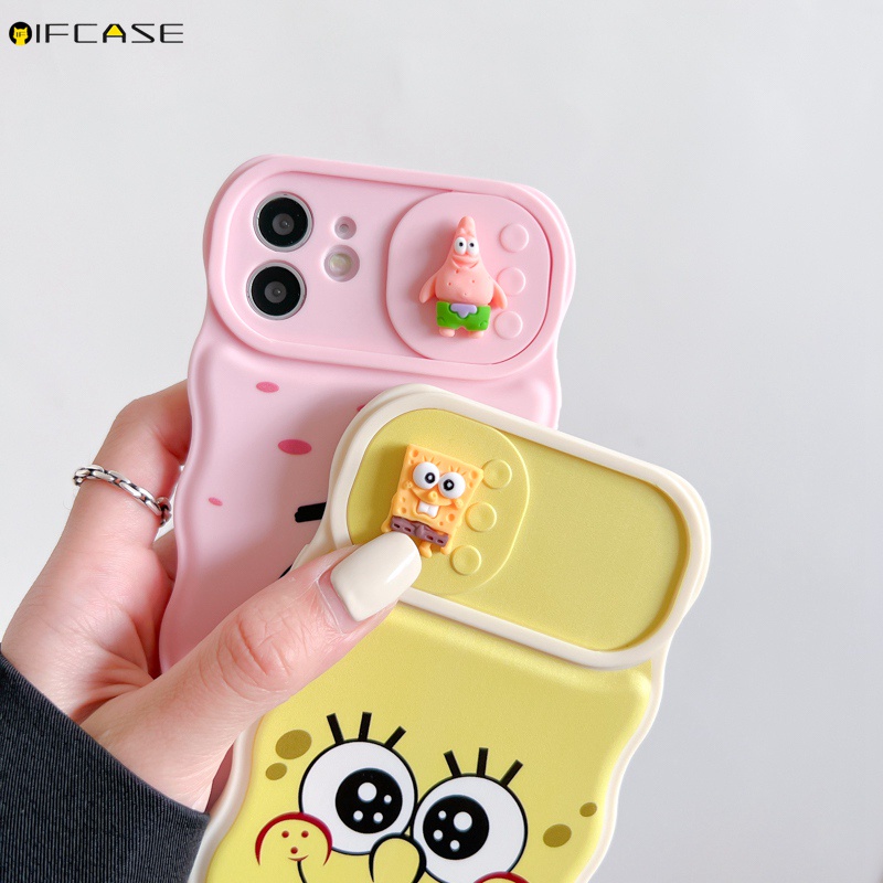 Ốp Điện Thoại Chống Sốc Họa Tiết SpongeBob Patrick Cho iPhone 13 12 11 Pro Max XS Max XR X