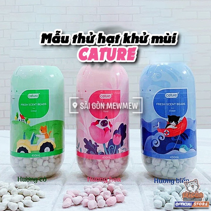 [MẪU THỬ 10GR] Viên khử mùi cát mèo CATURE