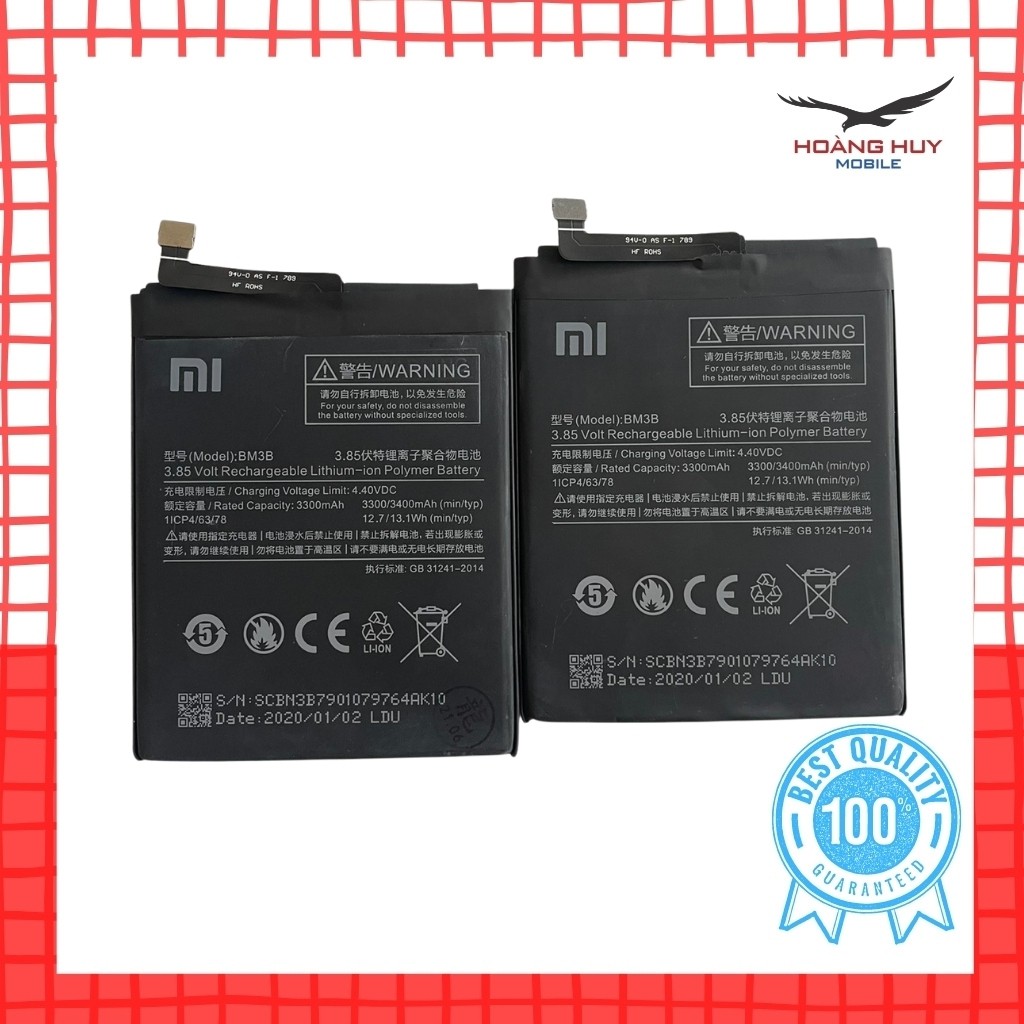 Pin Xiaomi Mi Mix 2 BM3B Dung Lượng 3400mAh Hàng Zin Nhập Khẩu Bảo Hành 6 Tháng 1 Đổi 1[Pin Chất Lượng]