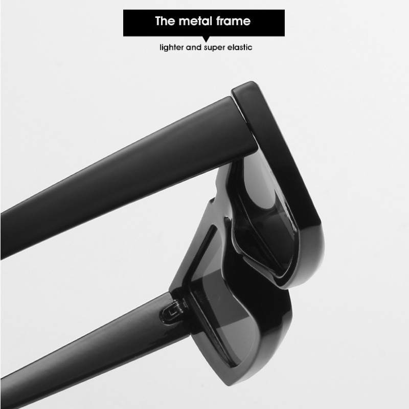 (HENGHA) Kính Mát Thời Trang Retro Phương Tây Màu Tương Phản Phong Cách Steampunk