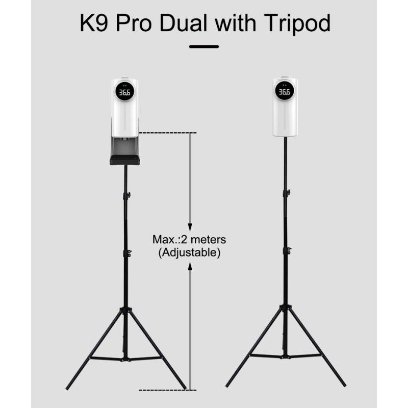 Máy rửa tay tích hợp đo thân nhiệt K9 Pro Dual CÓ TIẾNG VIỆT