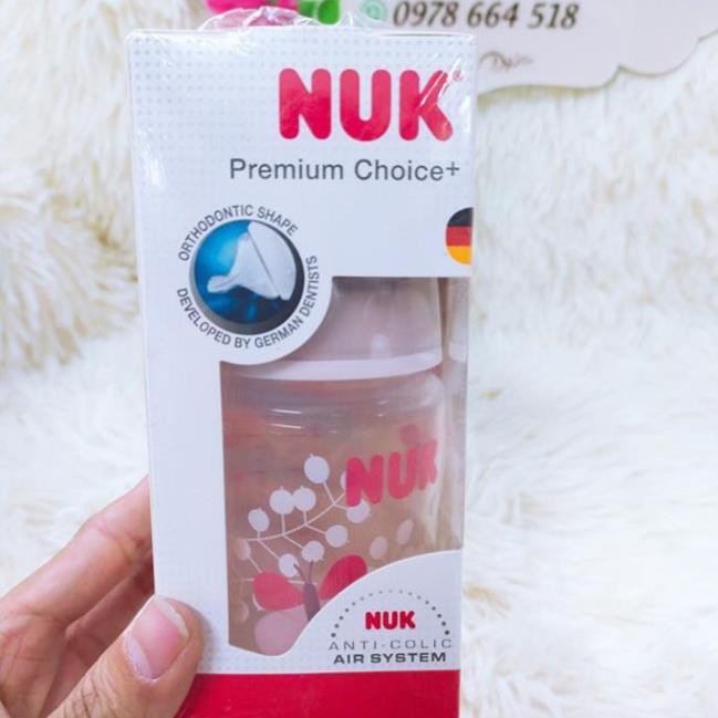 Bình sữa Nuk Premium Choice 150ml nhập khẩu Đức